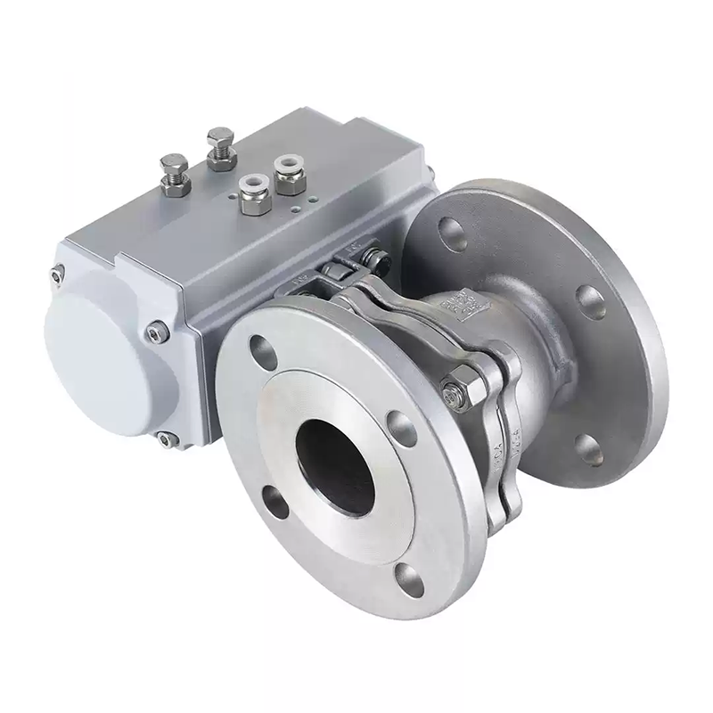 Pneumatic DIN Standard Flanged Ball Valve